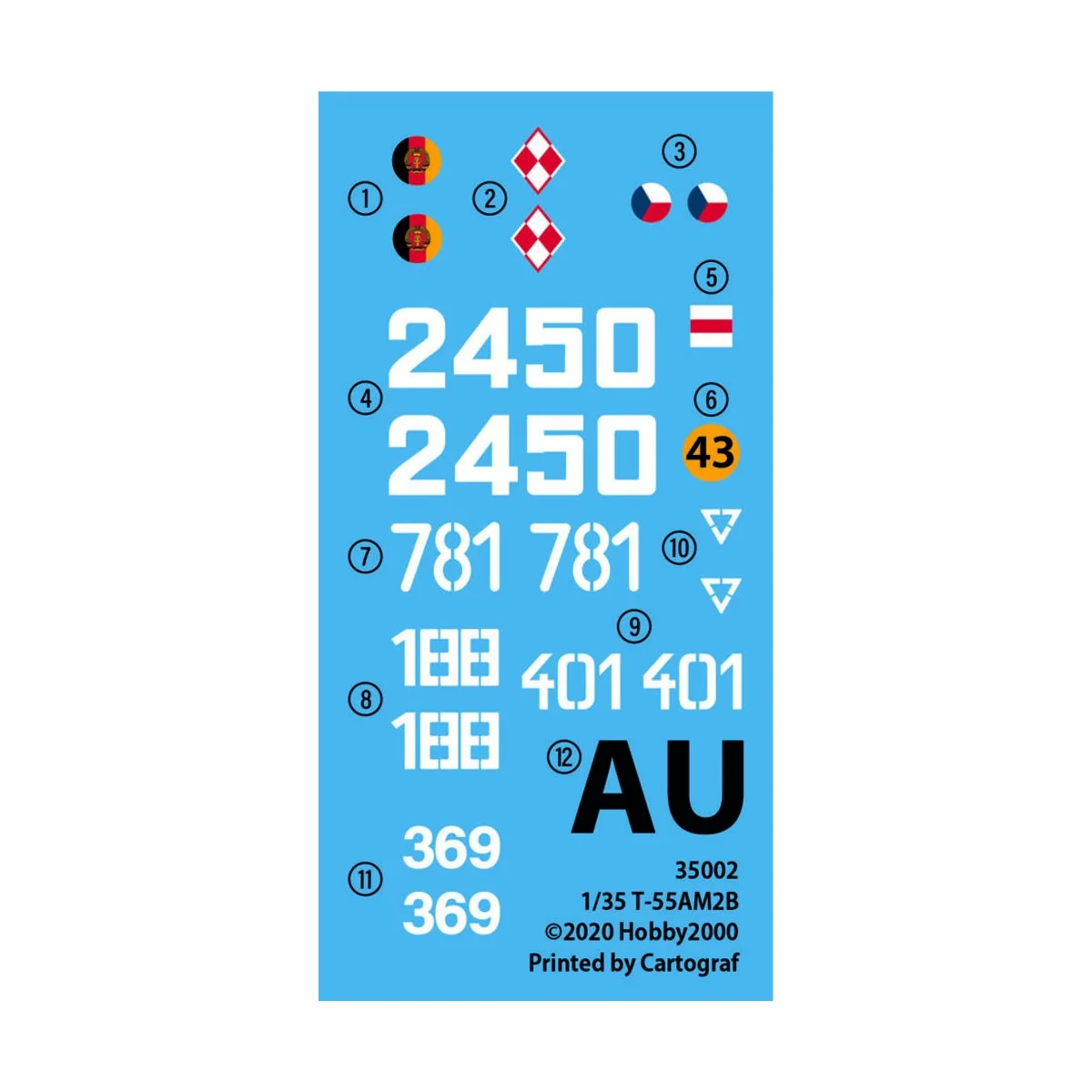 T-55AM2B "Kladivo" (w/bonus 4 painting and marking), 1/35 - Hobby 2...