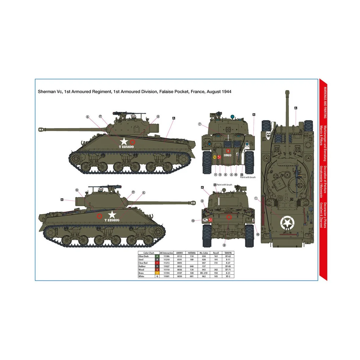 Sherman Vc 'Firefly' Polish 1st Armoured Division - Hobby 2000 35008