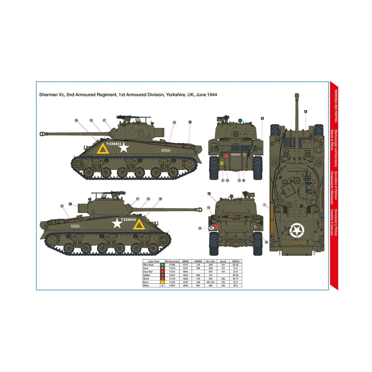 Sherman Vc 'Firefly' Polish 1st Armoured Division - Hobby 2000 35008