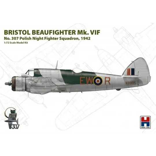 Beaufighter Mk. VIF 307 Polish Sq, 1/72 - Hobby 2000 72003