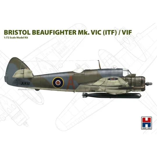 Beaufighter Mk. VIC ( ITF ) / VIF, 1/72 - Hobby 2000 72004 Beaufighter Mk. VIC ( ITF ) / VIF, 1/72 - Hobby 2000 72004