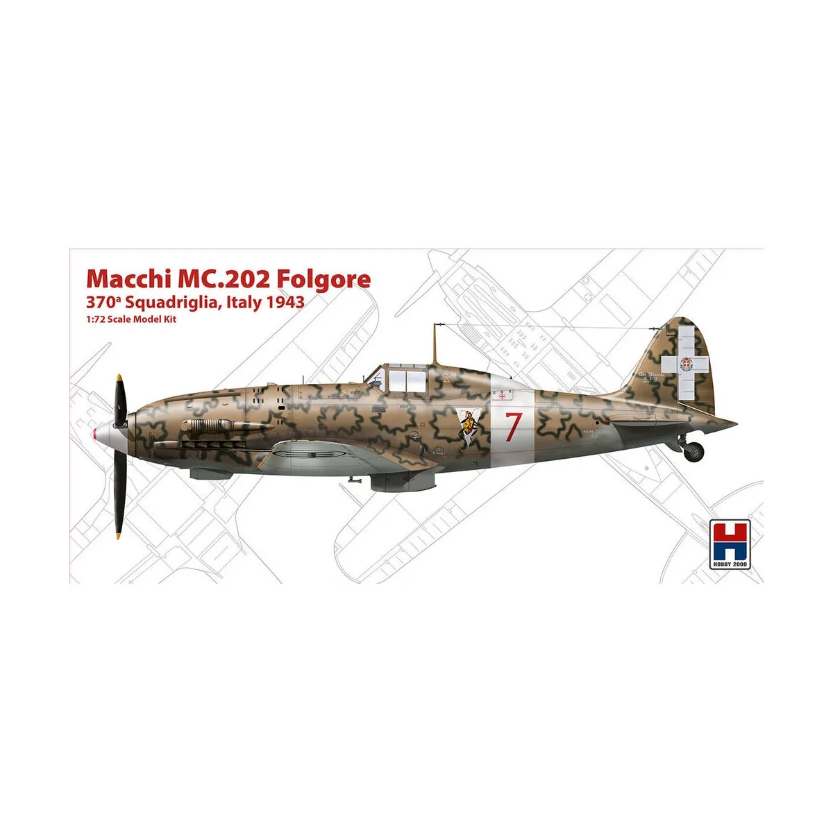 Macchi MC.202 Tunisia 1943, 1/72 - Hobby 2000 72008