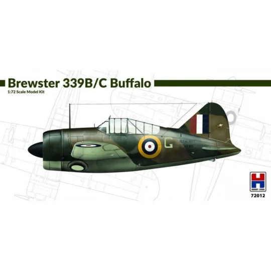 Brewster 339 B/C Buffalo, 1/72 - Hobby 2000 72012 Brewster 339 B/C Buffalo, 1/72 - Hobby 2000 72012