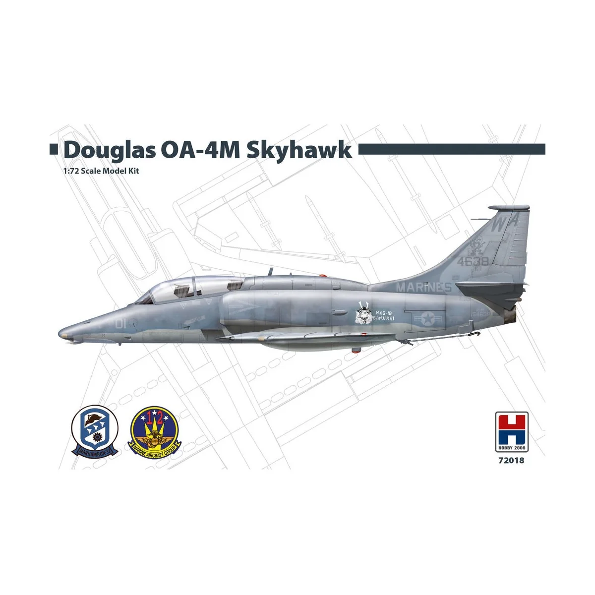 Douglas OA-4M Skyhawk - Samurai, 1/72 - Hobby 2000 72018 Douglas OA-4M Skyhawk - Samurai, 1/72 - Hobby 2000 72018
