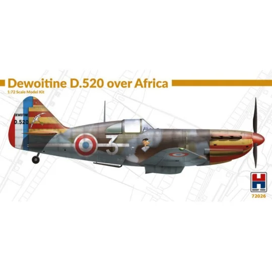 Dewoitine D.520 over Africa, 1/72 - Hobby 2000 72026