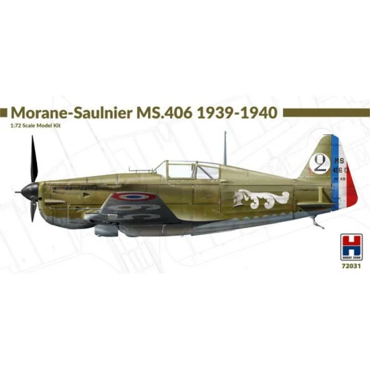 Morane-Saulnier MS.406 1939-40, 1/72 - Hobby 2000 72031 Morane-Saulnier MS.406 1939-40, 1/72 - Hobby 2000 72031