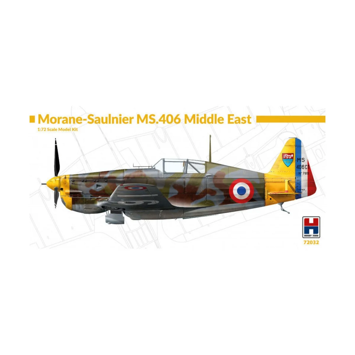 Morane-Saulnier MS-406 Middle East, 1/72 - Hobby 2000 72032