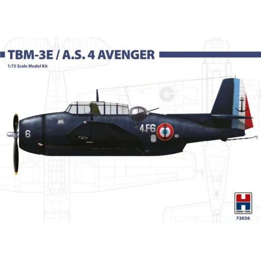 Grumman TBM-3E/A.S.4 Avenger, 1/72 - Hobby 2000 72036