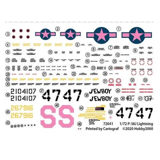 P-38J Lightning - Europe 1944 - Hobby 2000 72041
