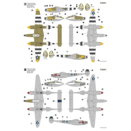P-38J Lightning - Europe 1944 - Hobby 2000 72041
