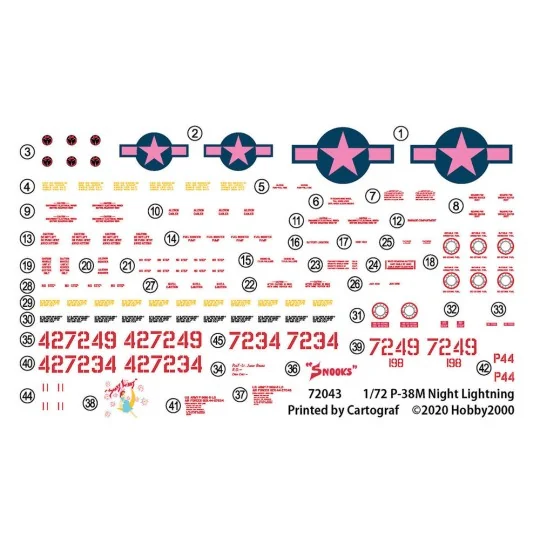 P-38M Night Lightning, 1/72 - Hobby 2000 72043