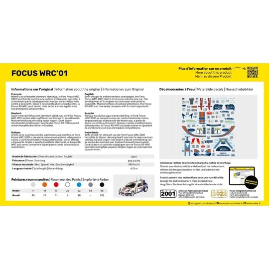 STARTER KIT Focus WRC'01 - Heller 56196