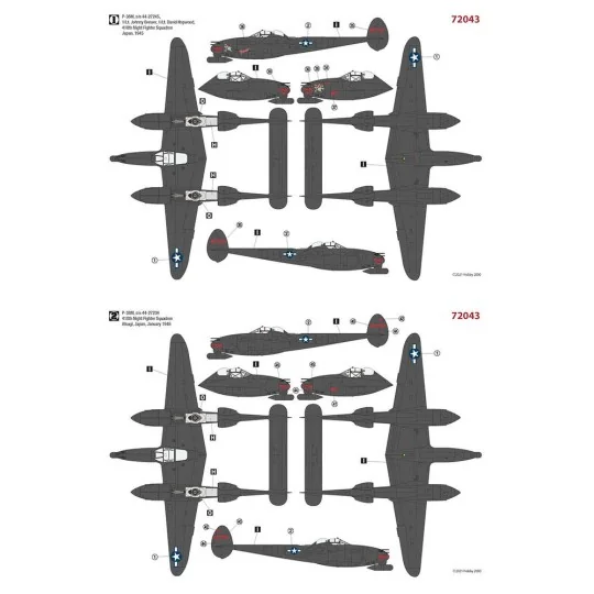 P-38M Night Lightning, 1/72 - Hobby 2000 72043