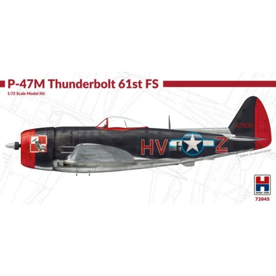 P-47M Thunderbolt 61st Fighter Squadron, 1/72 - Hobby 2000 72045 P-47M Thunderbolt 61st Fighter Squadron, 1/72 - Hobby 2000 72045