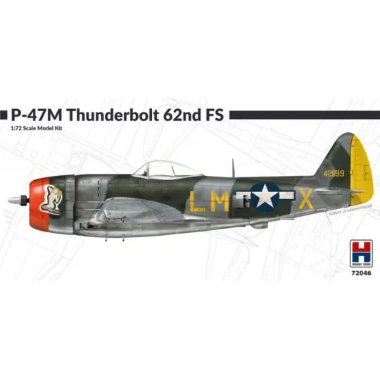 P-47M Thunderbolt 62nd Fighter Squadron, 1/72 - Hobby 2000 72046 P-47M Thunderbolt 62nd Fighter Squadron, 1/72 - Hobby 2000 72046