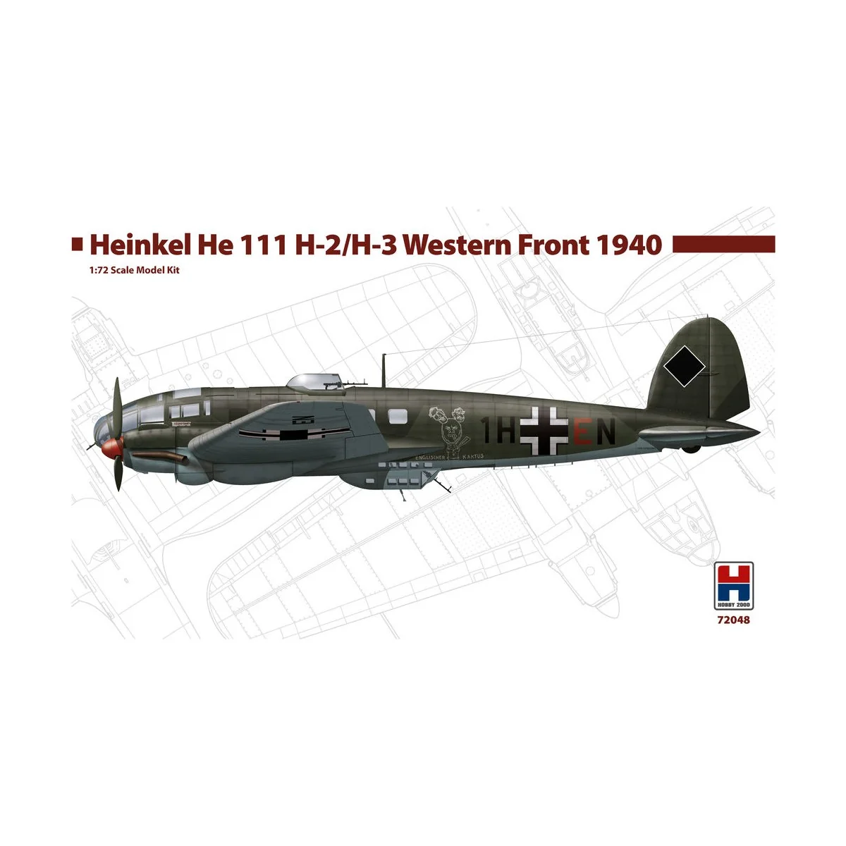 Heinkel He-111 H-2/H-3 Western Front 1940 - NEW, 1/72 - Hobby 2000 ...