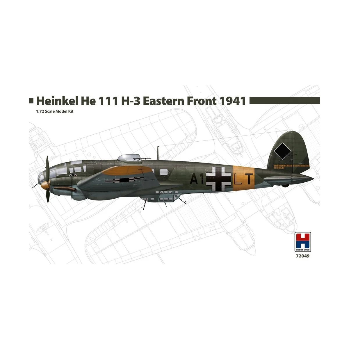 Heinkel He-111 H-3 Eastern Front 1941 - NEW, 1/72 - Hobby 2000 72049