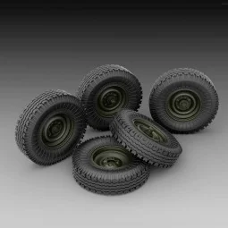 GAZ sagged wheels, 1/35 - Royal Model RM779