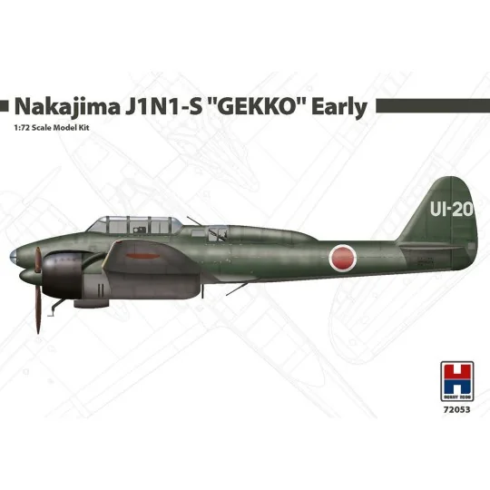 Nakajima J1N1-S "GEKKO" Early - Hobby 2000 72053