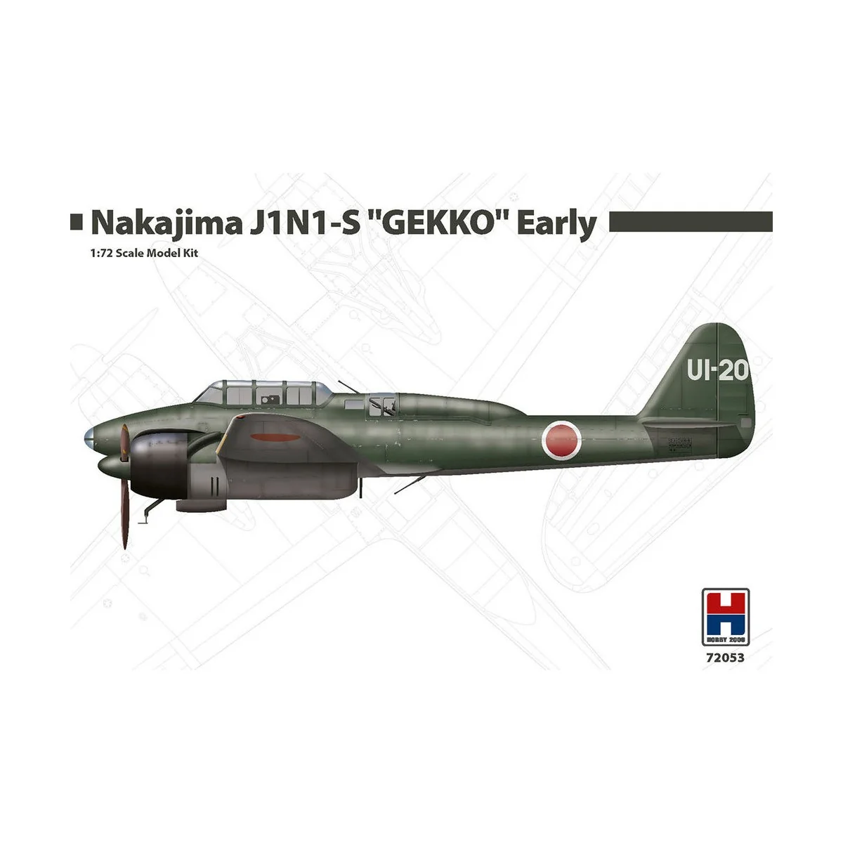 Nakajima J1N1-S "GEKKO" Early - Hobby 2000 72053