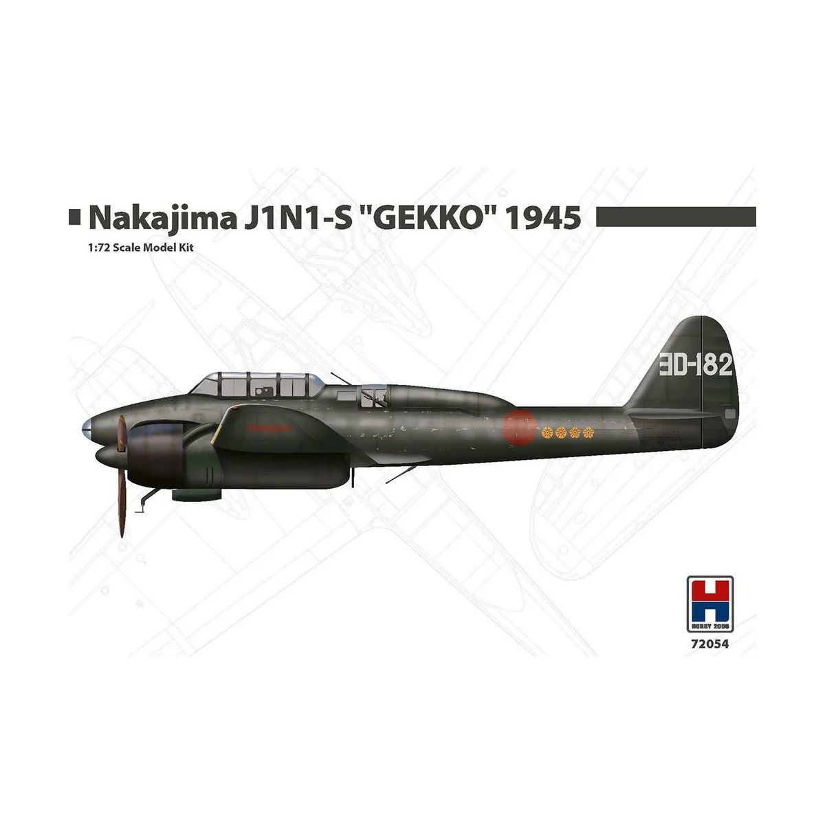 Nakajima J1N1-S "GEKKO" 1945 - Hobby 2000 72054