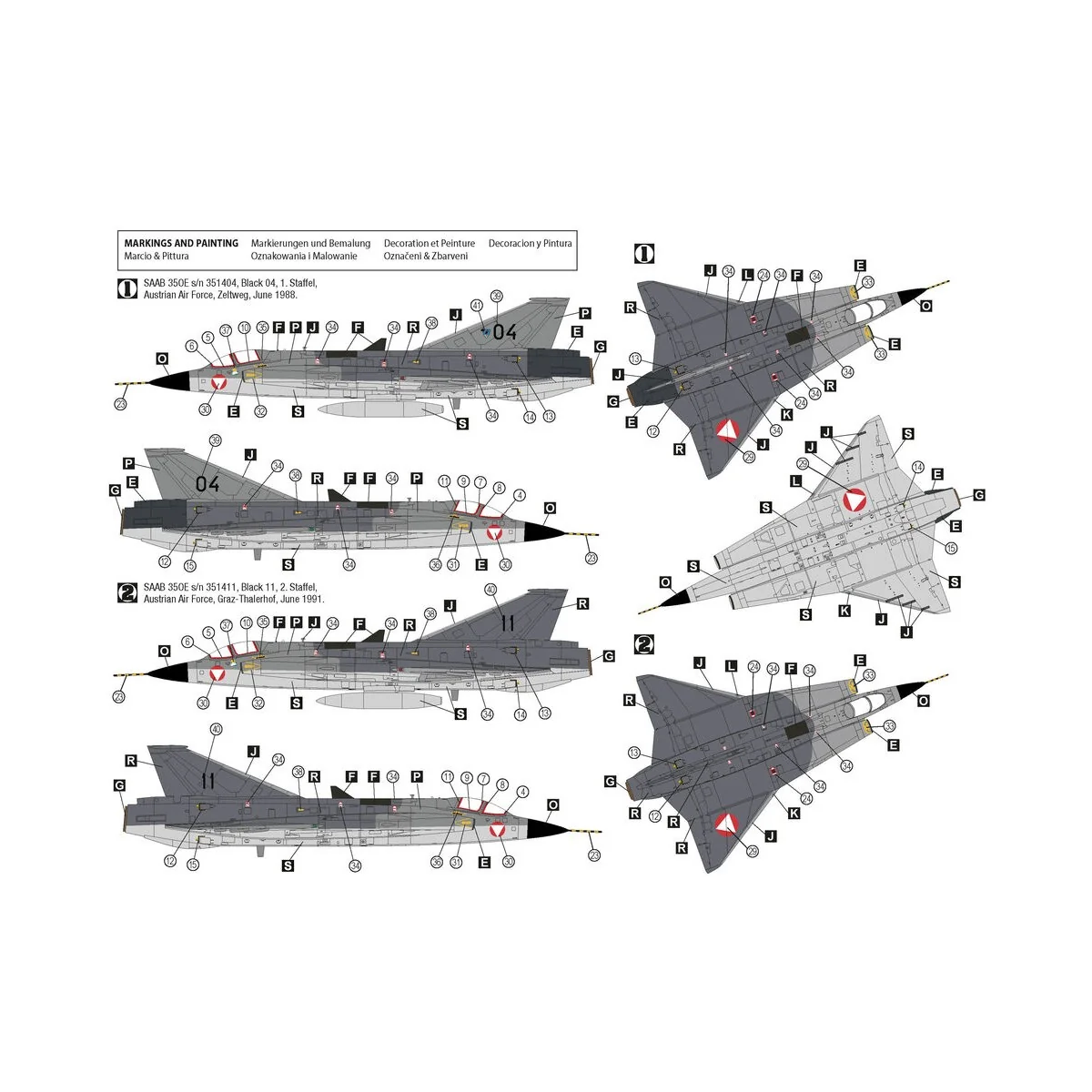 Saab 35ÖE/35FS Draken - Hobby 2000 72056