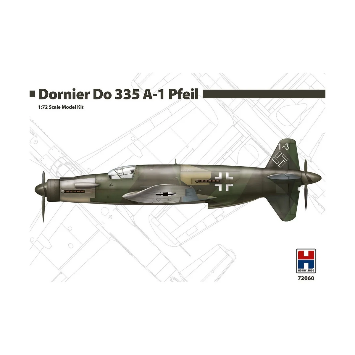 Dornier Do 335 A-1 Pfeil, 1/72 - Hobby 2000 72060