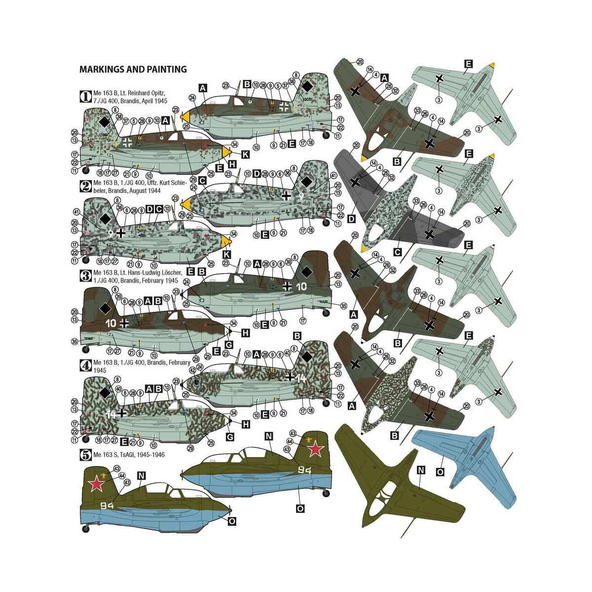 Messerschmitt Me 163 B/S Komet - Hobby 2000 72061