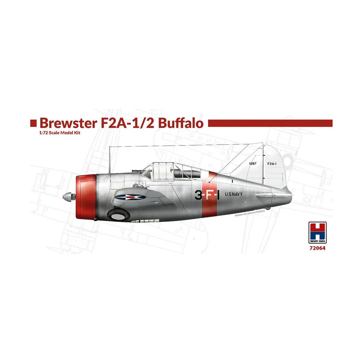Brewster F2A-1/2 Buffalo - Hobby 2000 72064