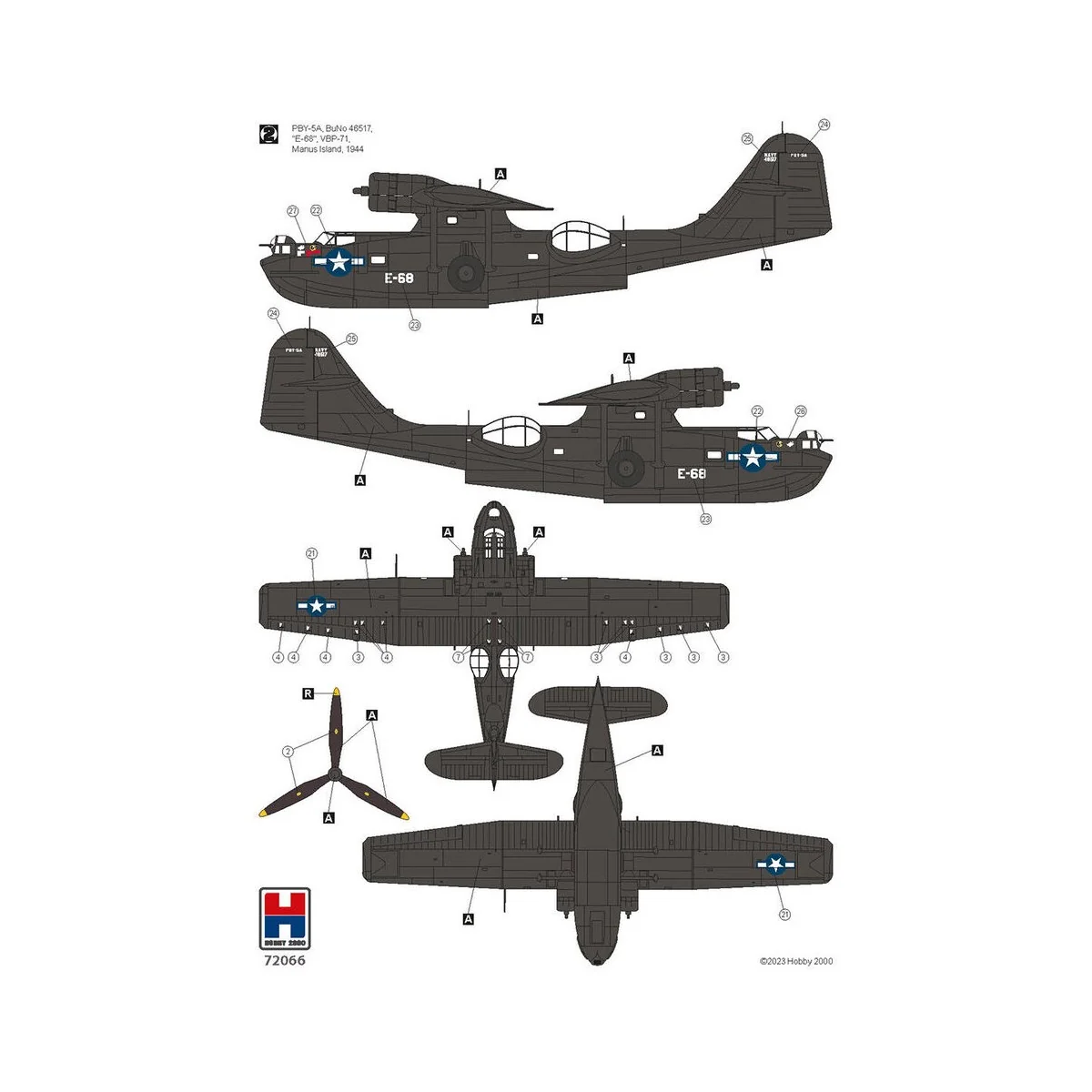 Consolidated PBY-5A Catalina PTO, 1/72 - Hobby 2000 72066 Consolidated PBY-5A Catalina PTO, 1/72 - Hobby 2000 72066