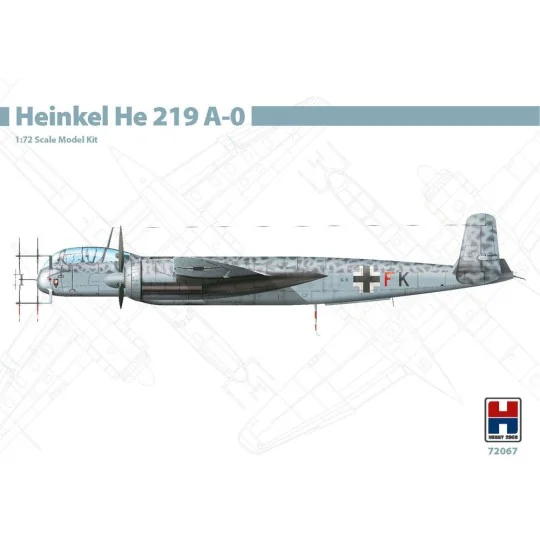 Heinkel He 219 A-0, 1/72 - Hobby 2000 72067 Heinkel He 219 A-0, 1/72 - Hobby 2000 72067
