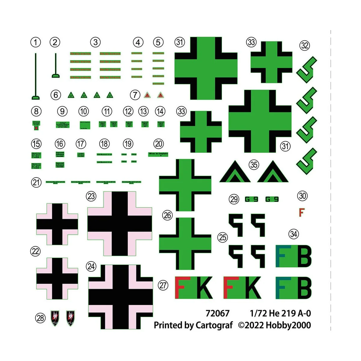 Heinkel He 219 A-0 - Hobby 2000 72067