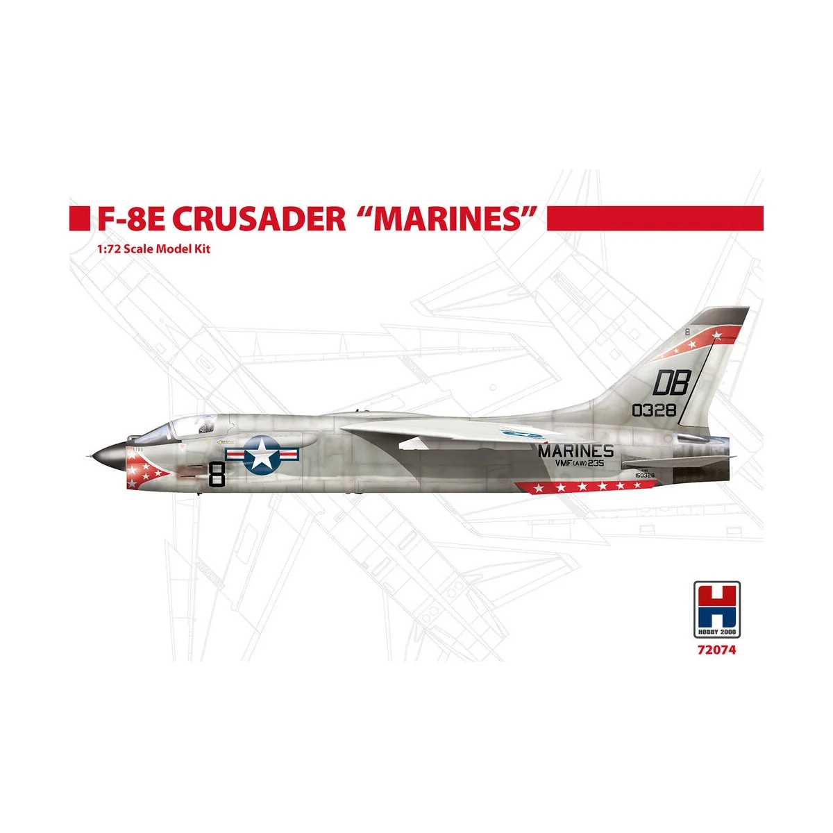 F-8E Crusader Marines, 1/72 - Hobby 2000 72074 F-8E Crusader Marines, 1/72 - Hobby 2000 72074