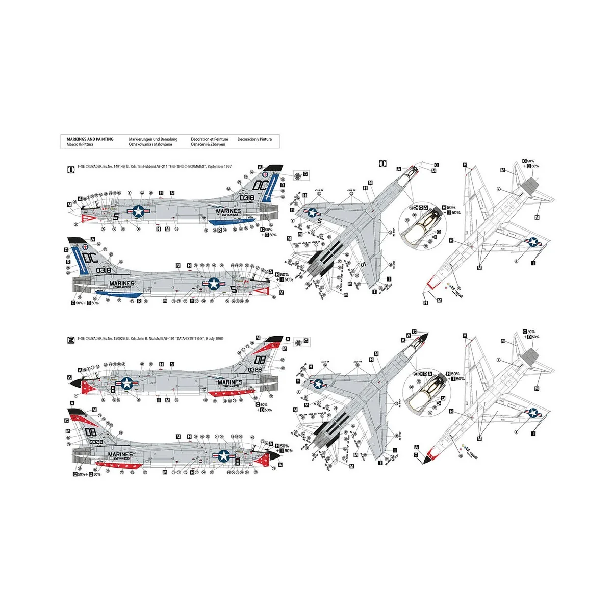 F-8E Crusader Marines, 1/72 - Hobby 2000 72074 F-8E Crusader Marines, 1/72 - Hobby 2000 72074