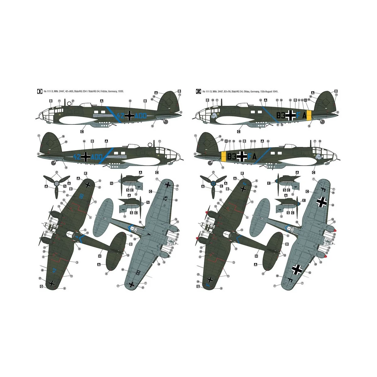 Heinkel He 111 D, 1/72 - Hobby 2000 72075