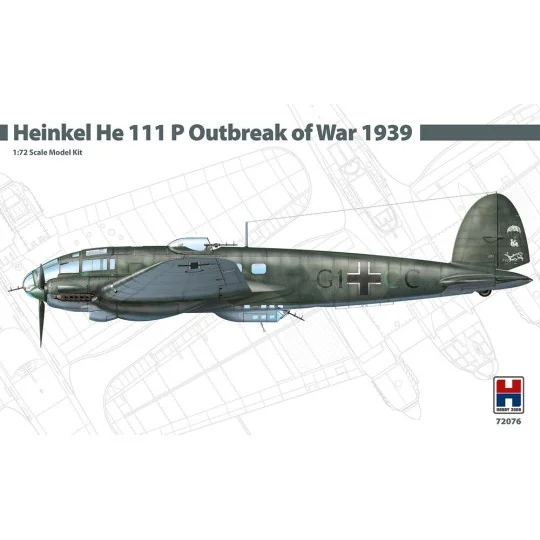 Heinkel He 111 P Outbreak of War 1939, 1/72 - Hobby 2000 72076 Heinkel He 111 P Outbreak of War 1939, 1/72 - Hobby 2000 72076