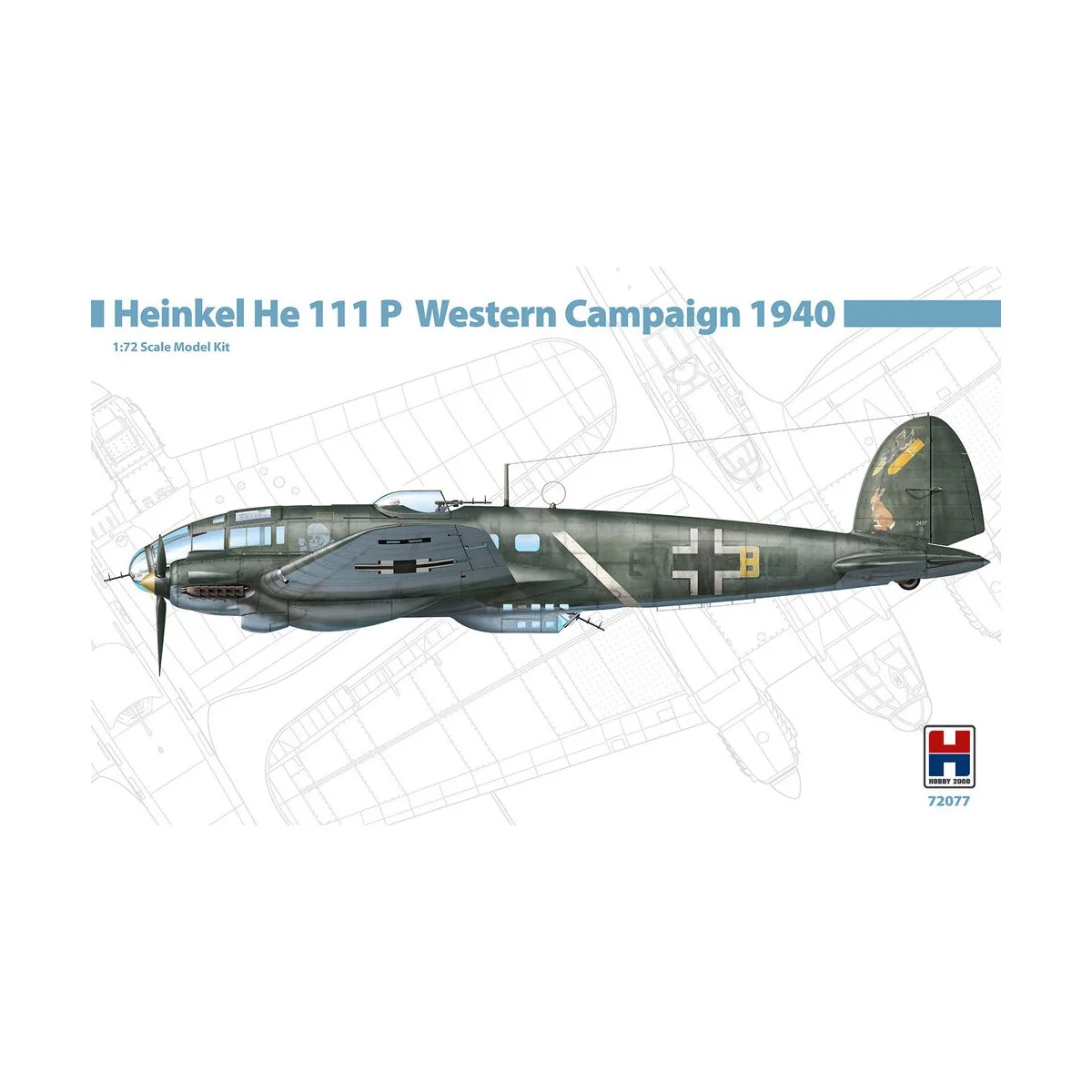 Heinkel He 111 P Western Campaign 1940, 1/72 - Hobby 2000 72077