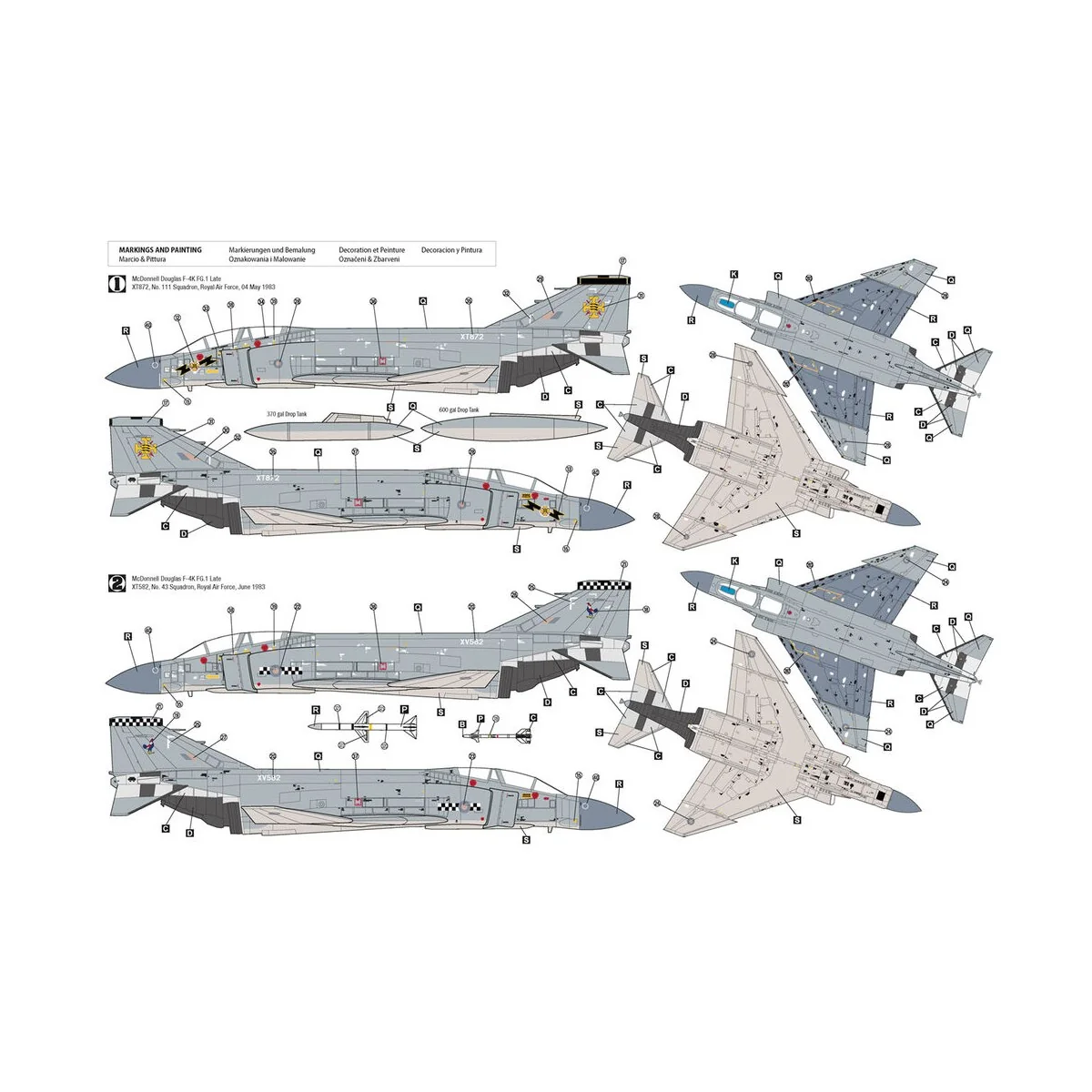 F-4K Phantom FG.1 Late vol.1, 1/72 - Hobby 2000 H2K72081 F-4K Phantom FG.1 Late vol.1, 1/72 - Hobby 2000 H2K72081