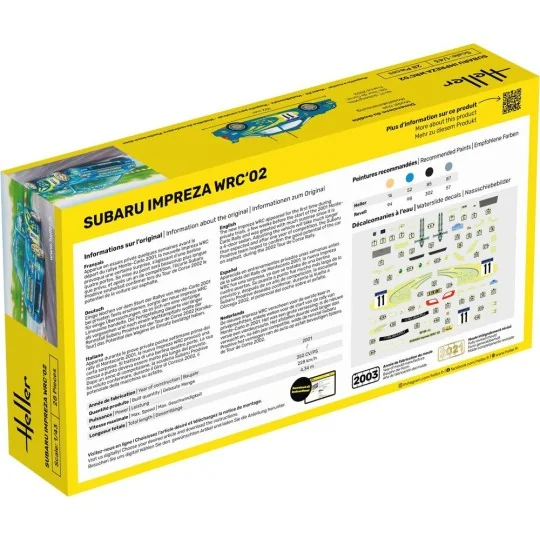 STARTER KIT Impreza WRC'02 - Heller 56199