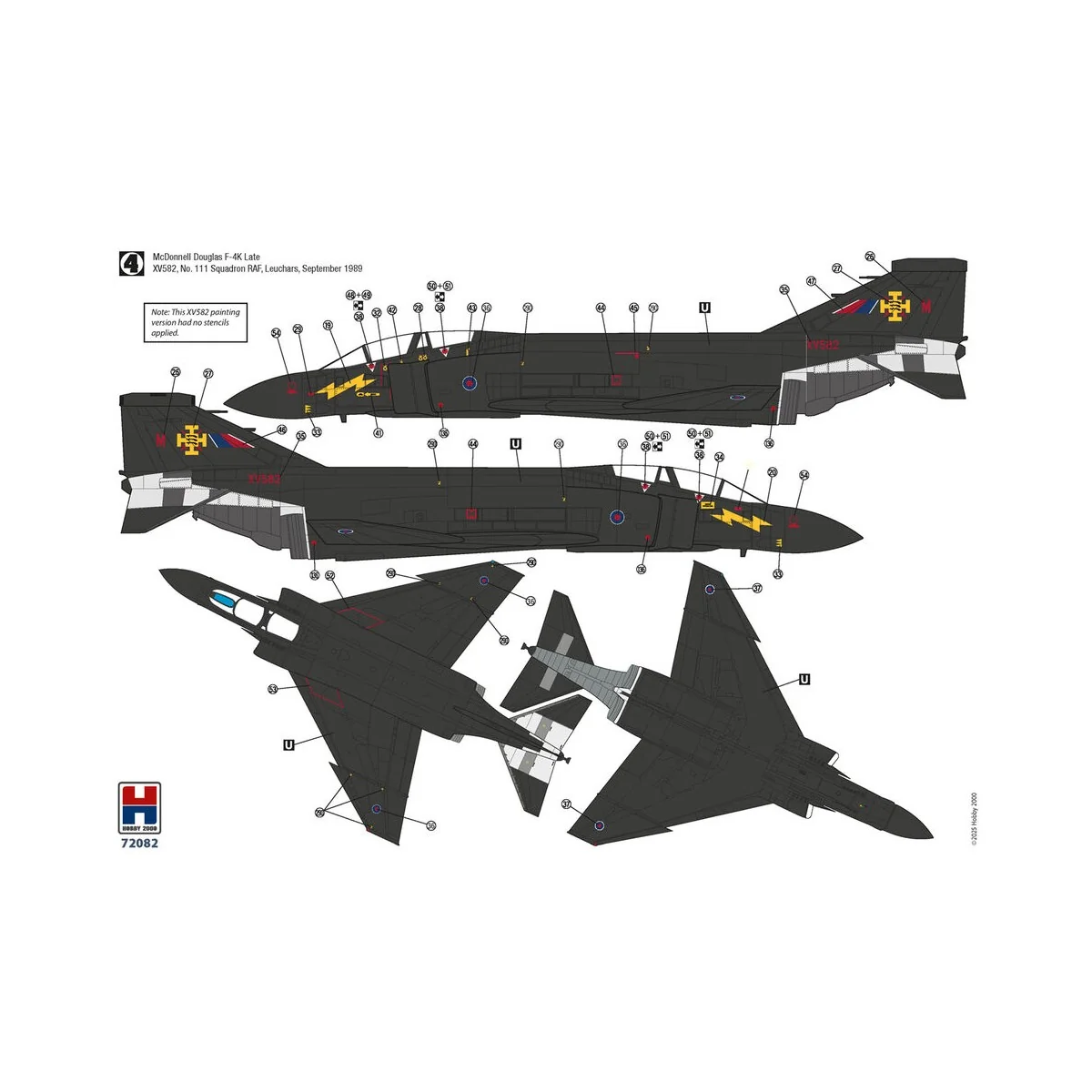 F-4K Phantom FG.1 Late vol.2, 1/72 - Hobby 2000 H2K72082 F-4K Phantom FG.1 Late vol.2, 1/72 - Hobby 2000 H2K72082