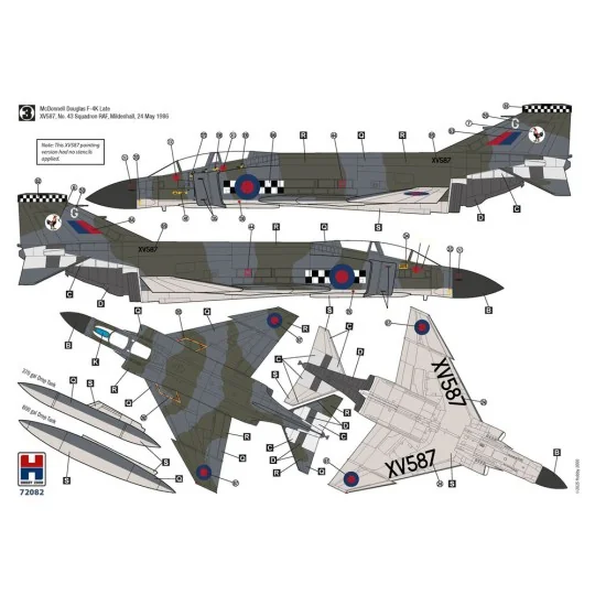 F-4K Phantom FG.1 Late vol.2, 1/72 - Hobby 2000 H2K72082 F-4K Phantom FG.1 Late vol.2, 1/72 - Hobby 2000 H2K72082