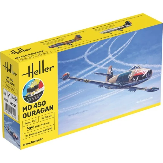 STARTER KIT MD 450 Ouragan, 1/72 - Heller 56201