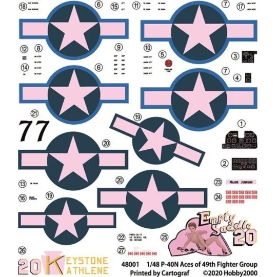 P-40N Warhawk Aces of The 49th Fighter Group - Hobby 2000 48001