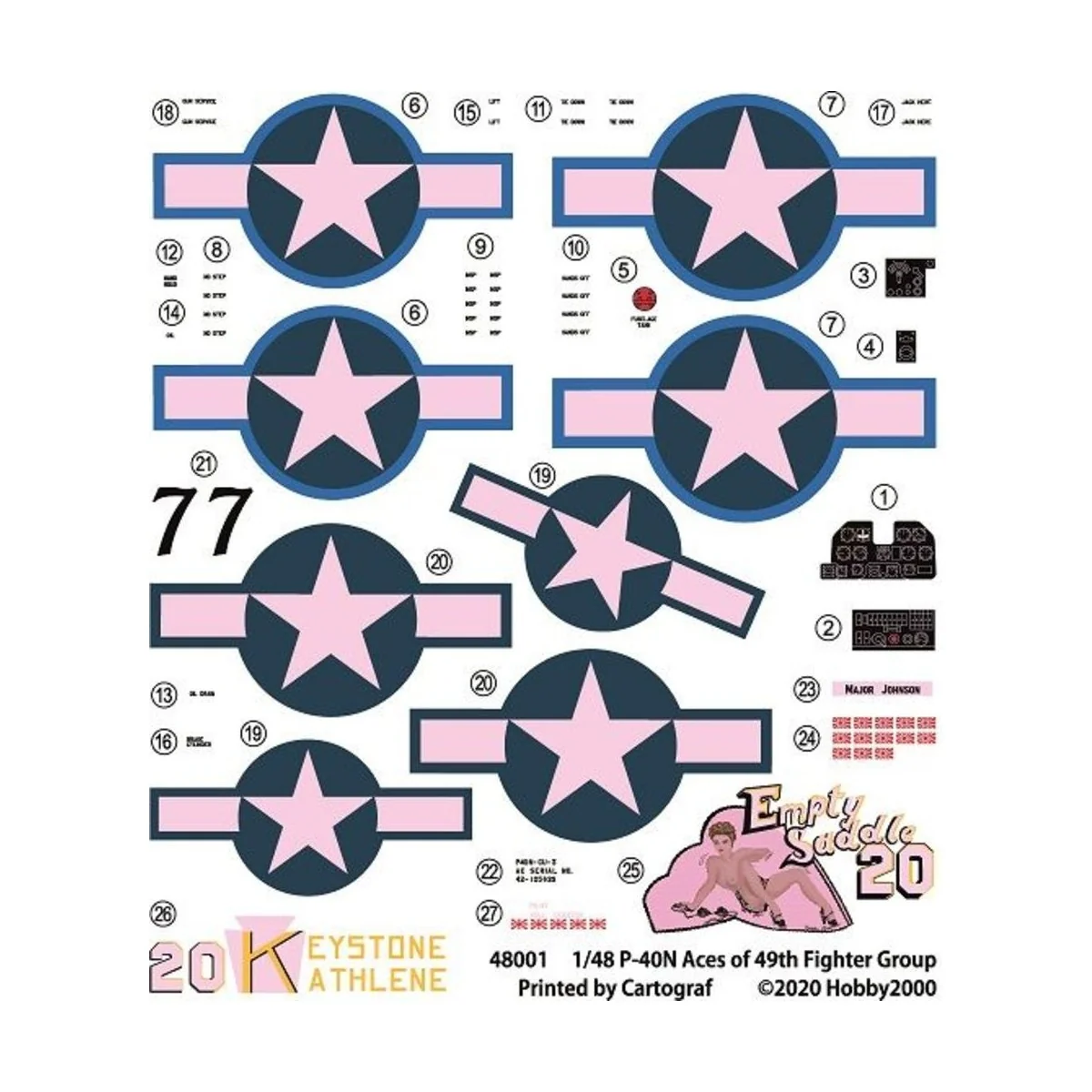 P-40N Warhawk Aces of The 49th Fighter Group - Hobby 2000 48001