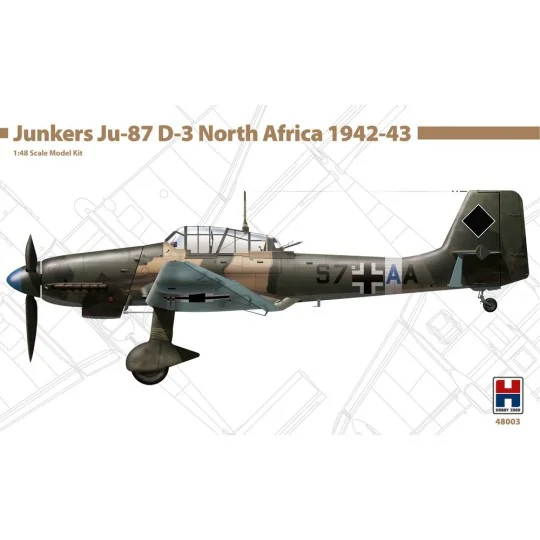 Junkers Ju-87 D-3 North Africa 1942-43 - NEW - Hobby 2000 48003
