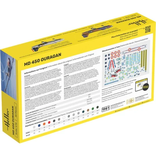 STARTER KIT MD 450 Ouragan, 1/72 - Heller 56201