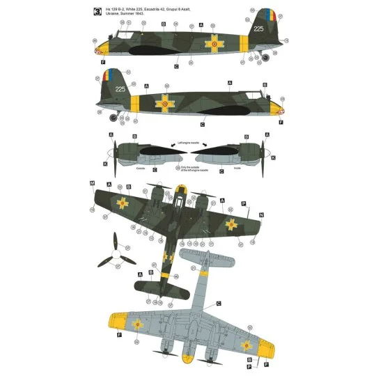 Henschel Hs 129 B-2 Eastern Front, 1/48 - Hobby 2000 48011