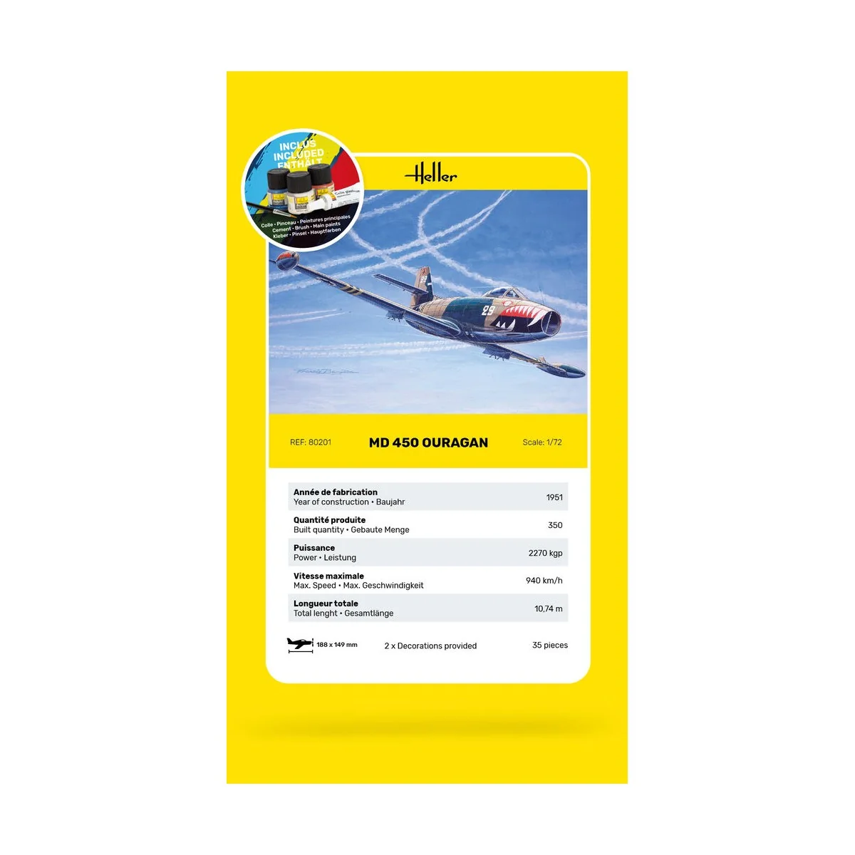 STARTER KIT MD 450 Ouragan - Heller 56201