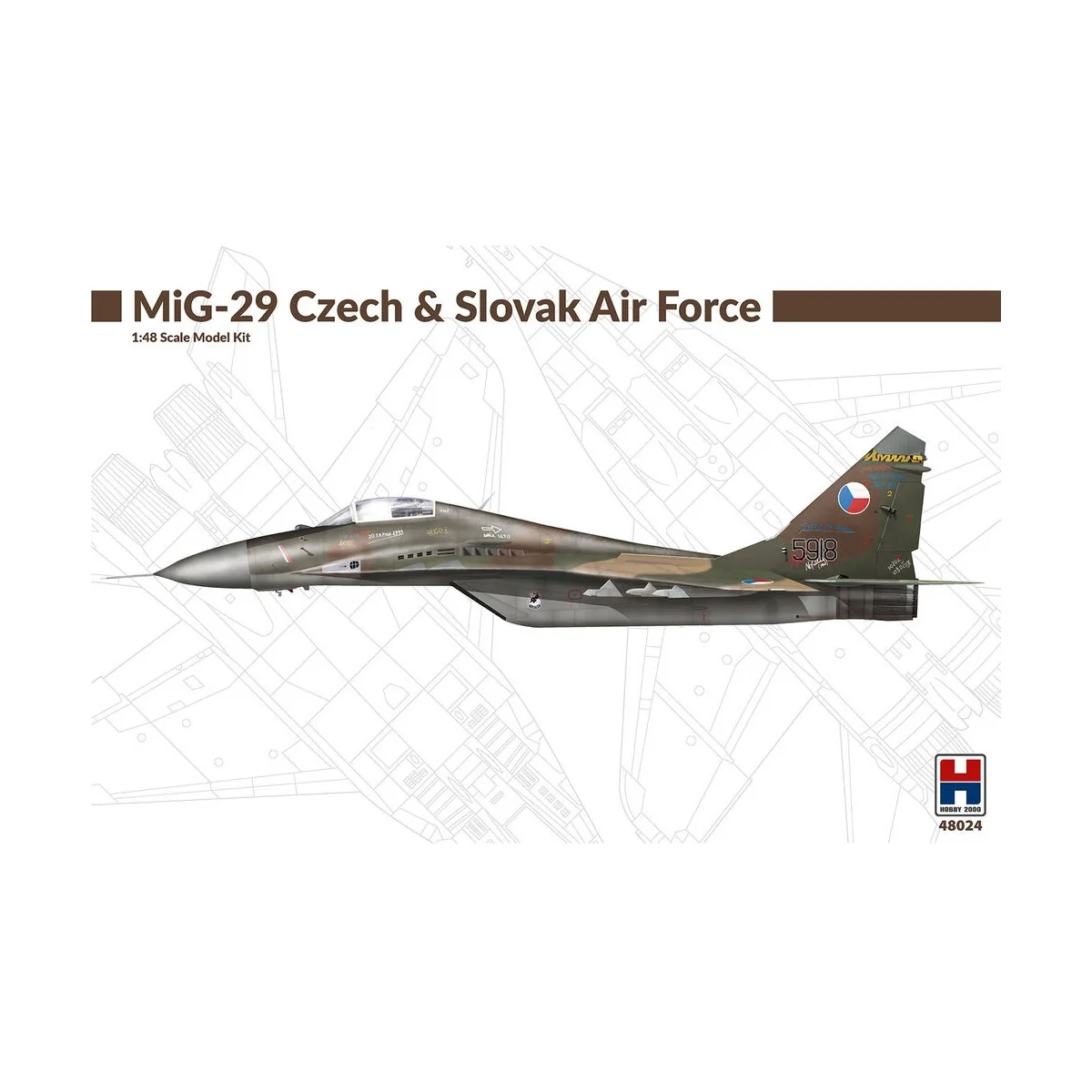 MiG-29 Czech & Slovak Air Force, 1/48 - Hobby 2000 48024 MiG-29 Czech & Slovak Air Force, 1/48 - Hobby 2000 48024
