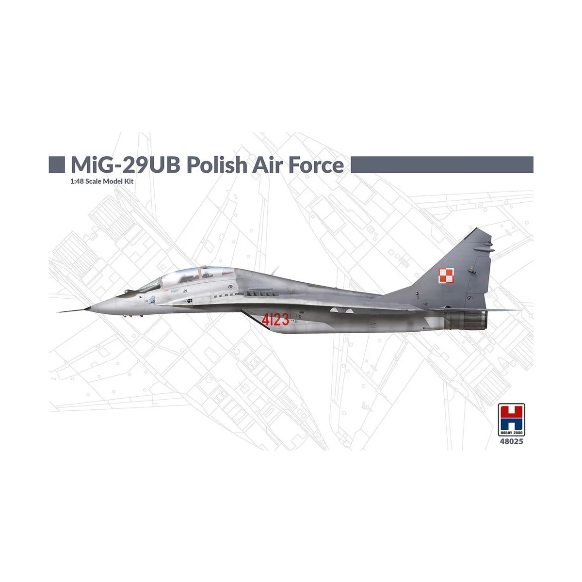 MiG-29UB Polish Air Force, 1/48 - Hobby 2000 48025